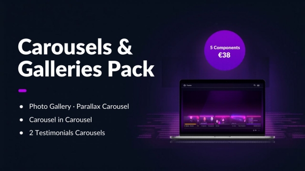 Carousels &amp; Galleries Pack